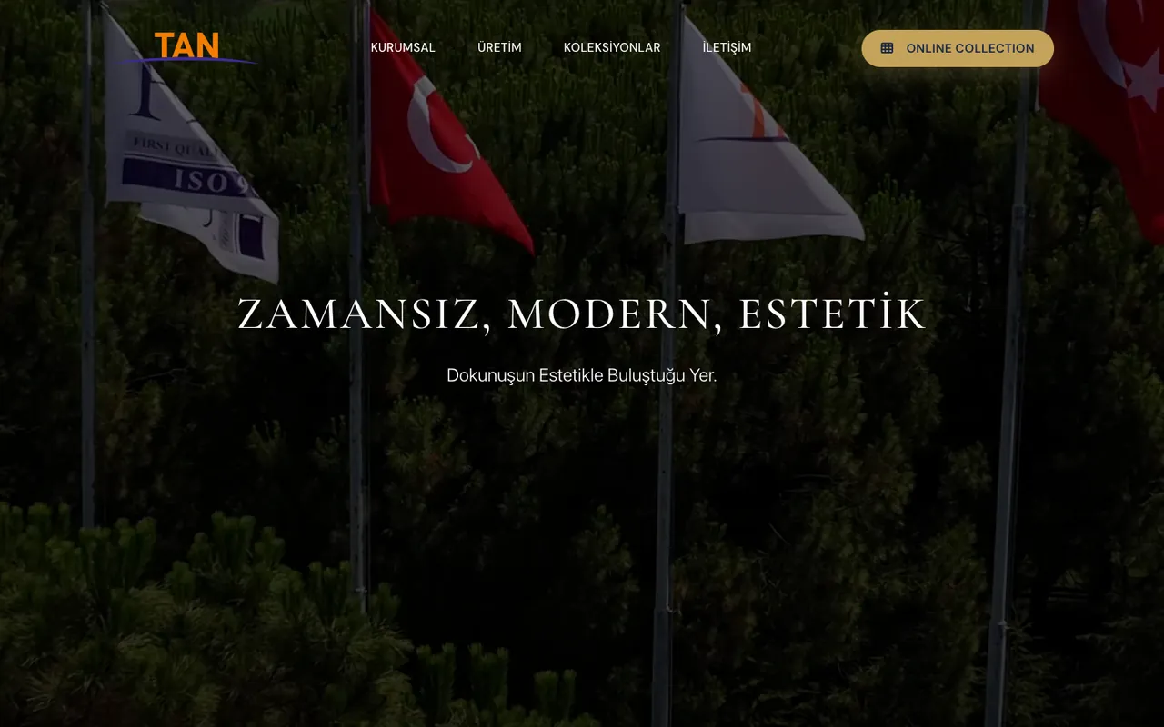 Tan Tekstil web sitesi, Point Medya Tasarım