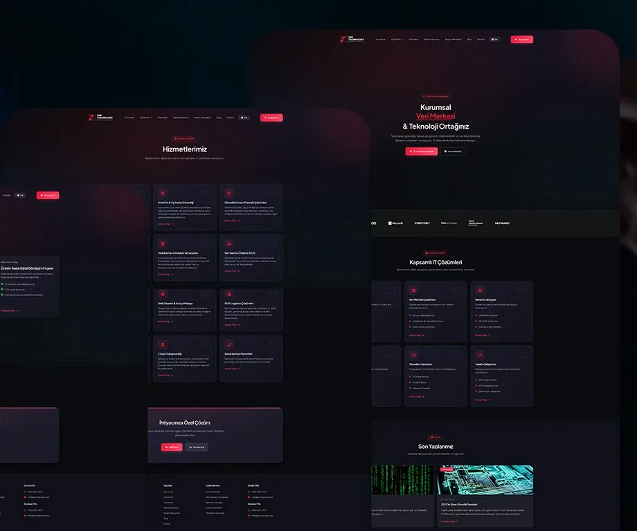 XAR Technology web sitesi tasarımı, Point Medya Tasarım