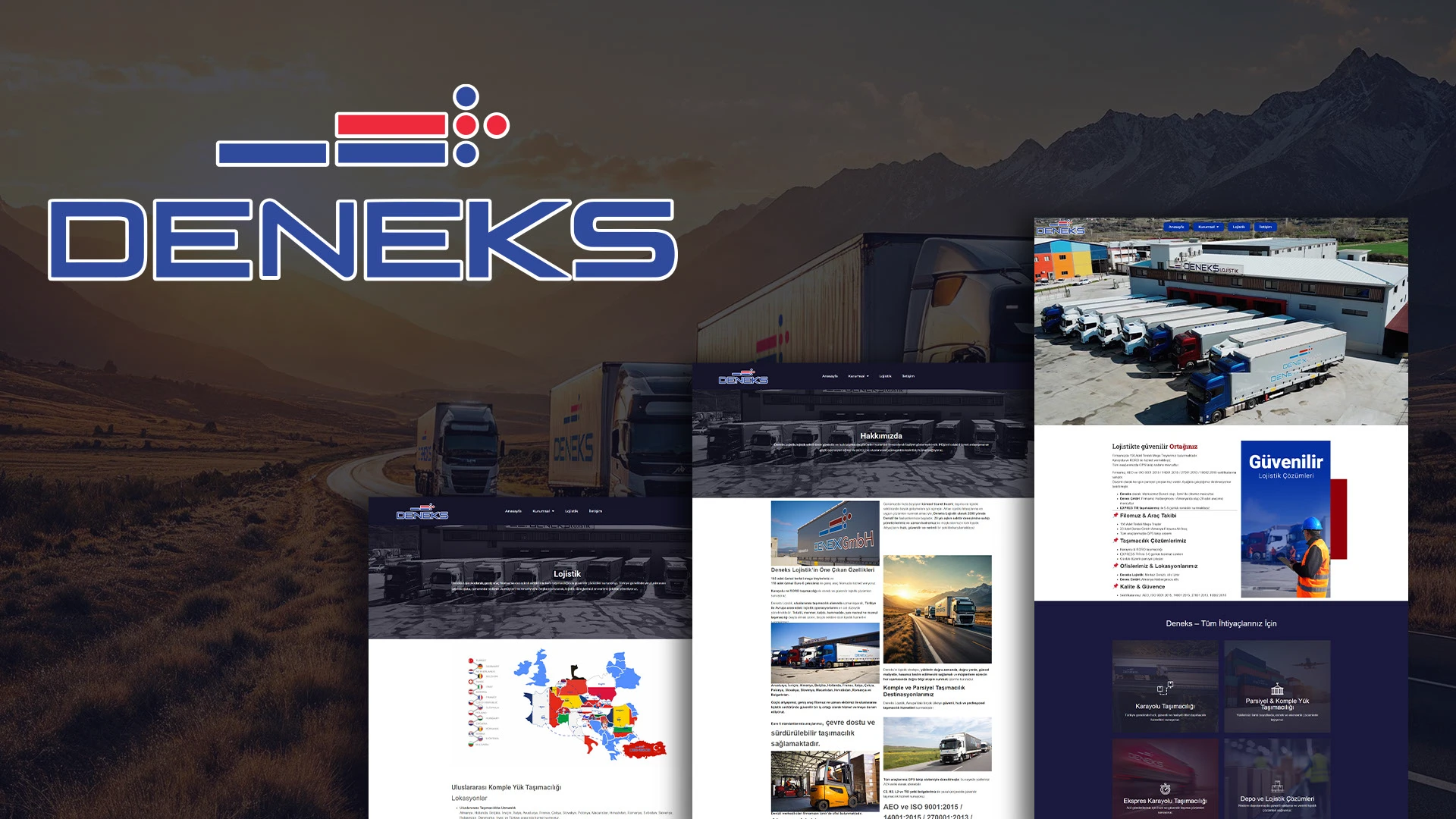 Deneks Lojistik Web Tasarımı — Point Medya Tasarım projesi