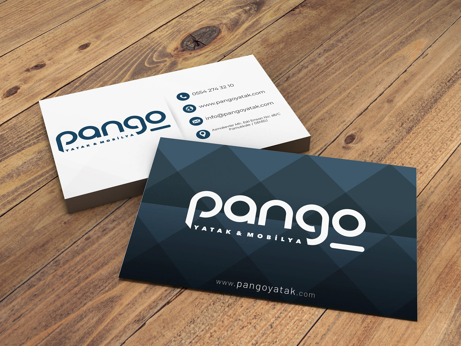 Pango Yatak & Mobilya Kurumsal Kimlik Tasarımı — Point Medya Tasarım projesi