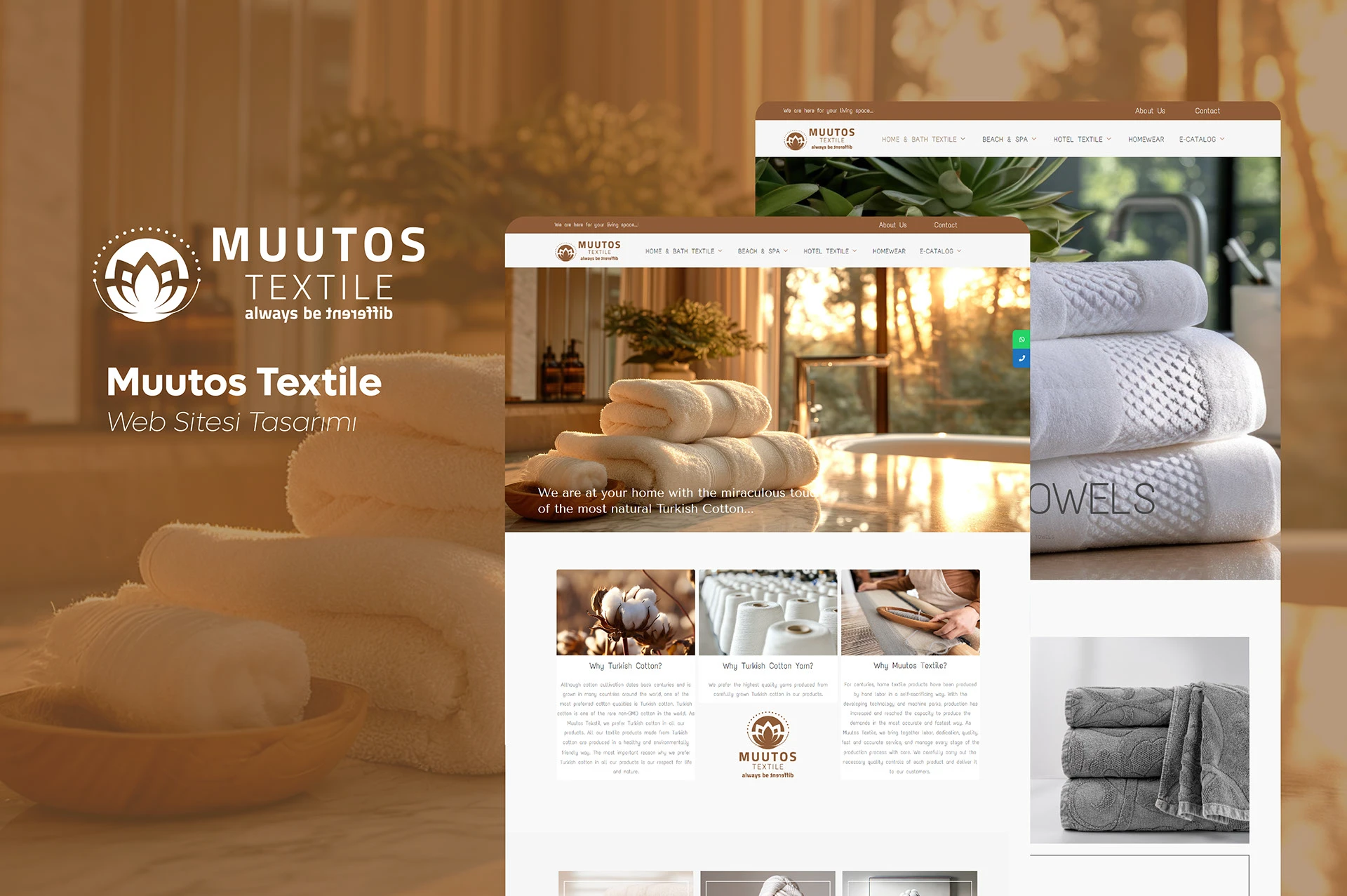 Muutos Textile Web Tasarımı — Point Medya Tasarım projesi