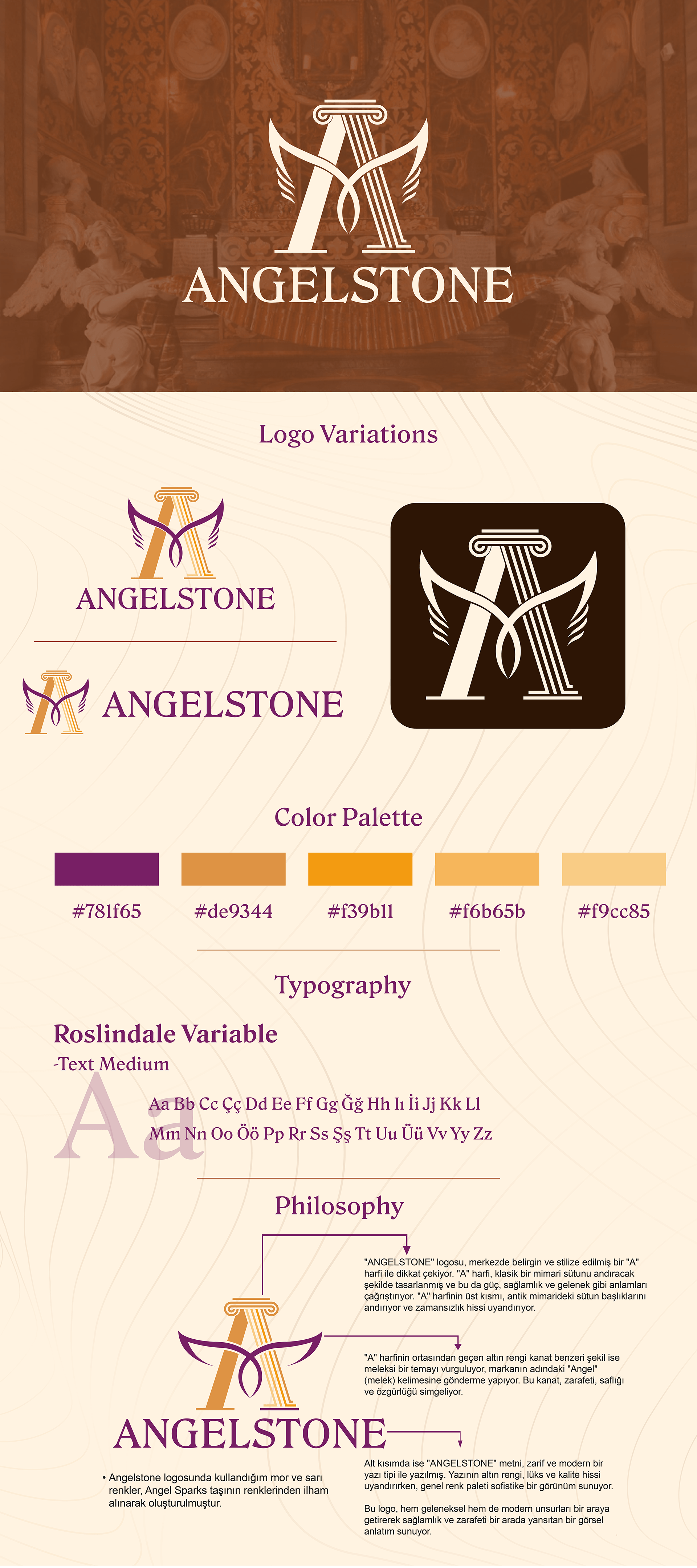 Angelstone Logo ve Marka Kimliği Tasarımı — Point Medya Tasarım projesi
