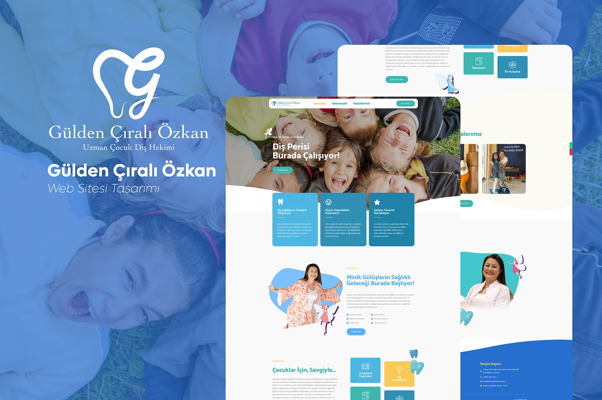 Dt. Dr. Gülden Çıralı Özkan Web Tasarımı — Point Medya Tasarım projesi