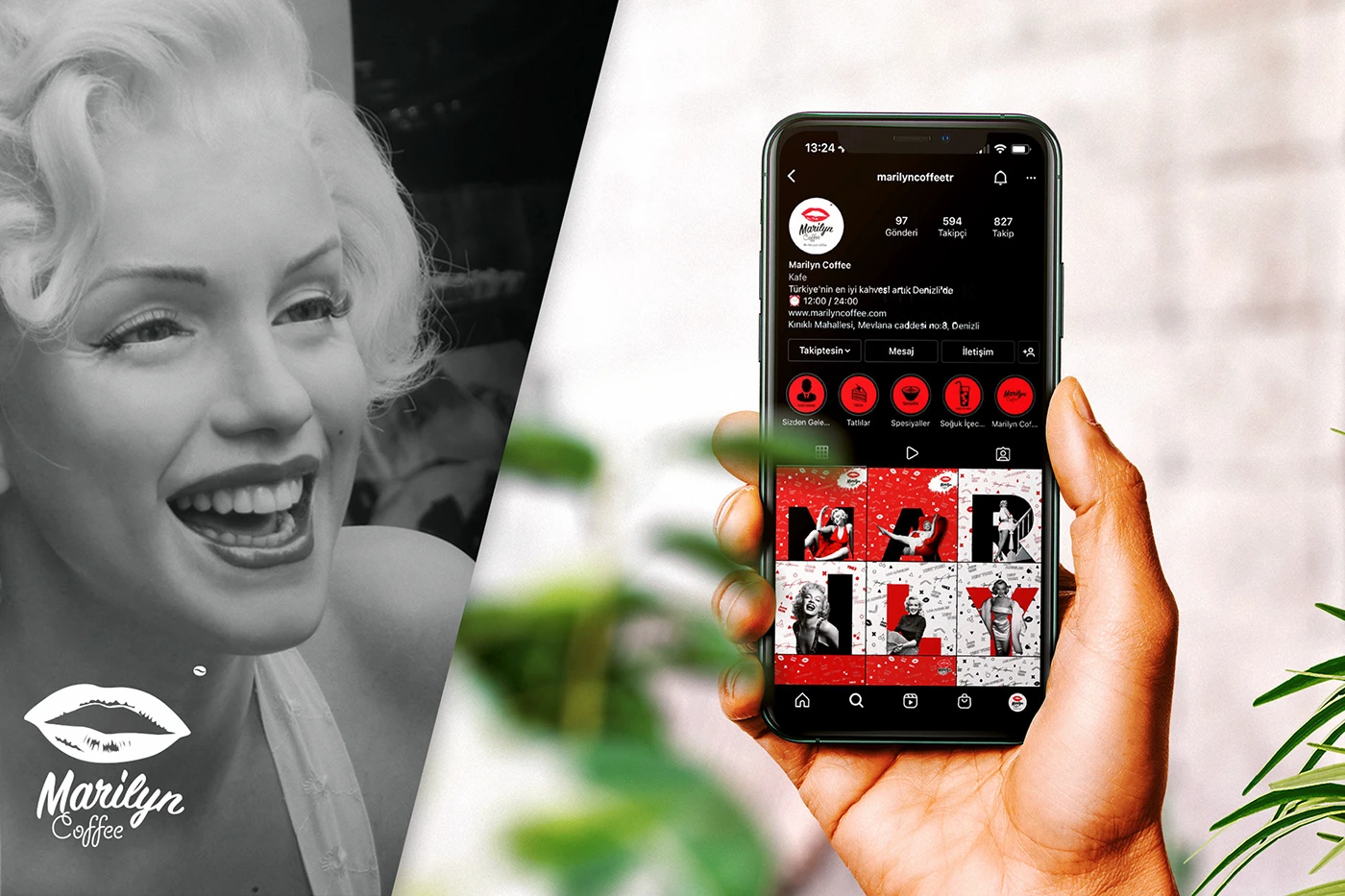 Marilyn Coffee Sosyal Medya Tasarımı