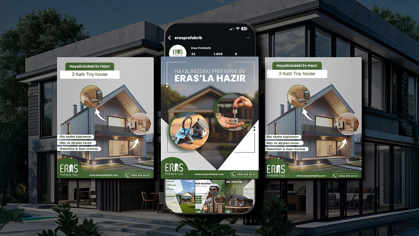 Eras Prefabrik Yapı Sosyal Medya Tasarımı