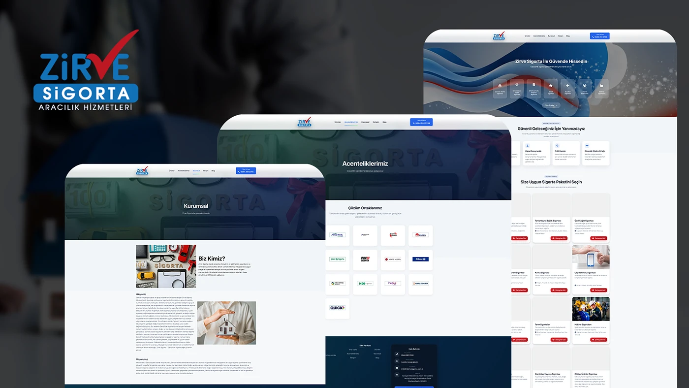 Zirve Sigorta Web Tasarımı